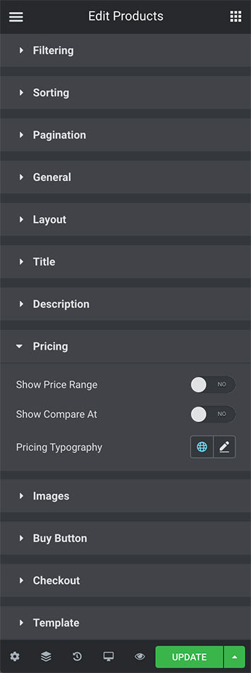 ShopWP Pro Elementor Module Images Settings