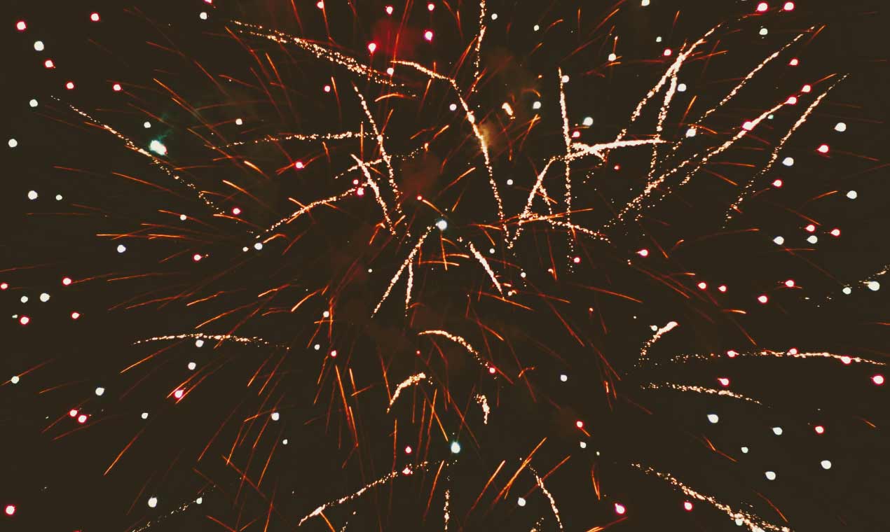 A sky full of fireworks